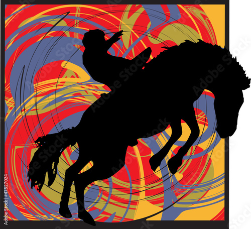 abstract horse illustration