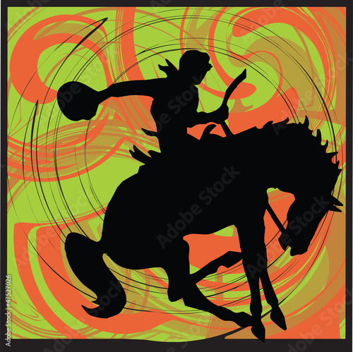 abstract horse illustration