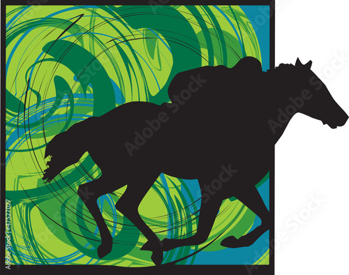 abstract horse illustration
