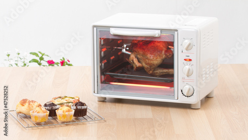 Electric chicken grill or roaster oven fast and convenience to c