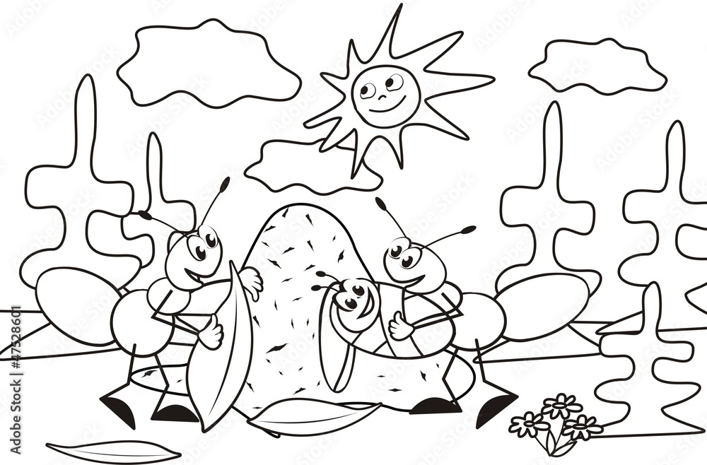 ant-coloring book
