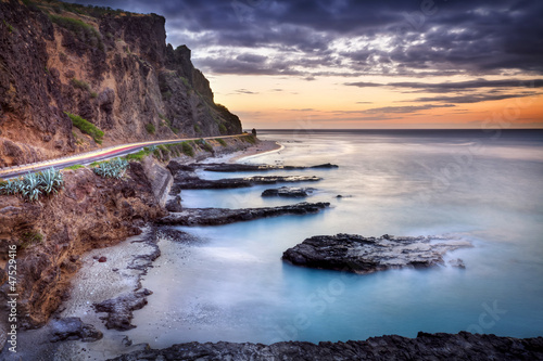 Crépuscule au Cap Lahoussaye - La Réunion photo