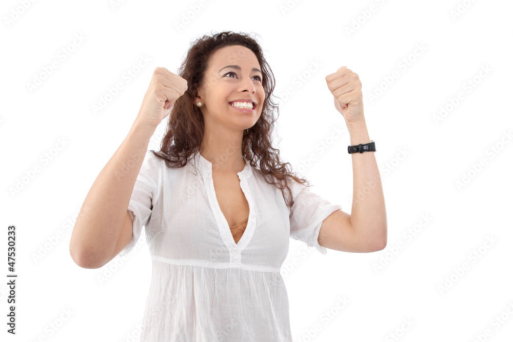 Frau - überglück vor Freude