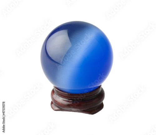Obraz na płótnie The blue crystal magic ball