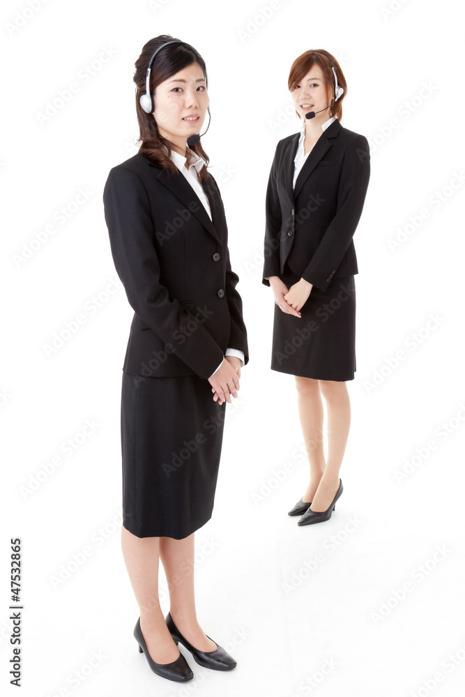 Two young business people Two young business people
