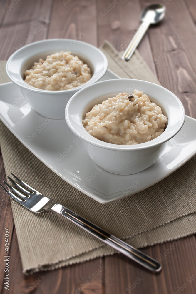 Risotto with black truffle Risotto with black truffle