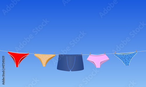 panties on the rope