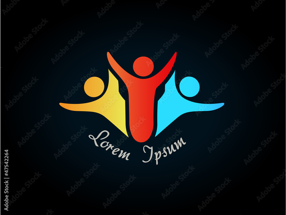 human symbol - logo, icon human symbol - logo, icon
