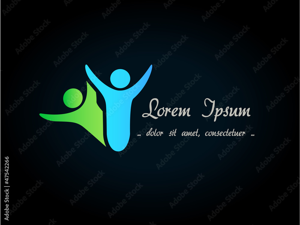 human symbol - logo, icon human symbol - logo, icon