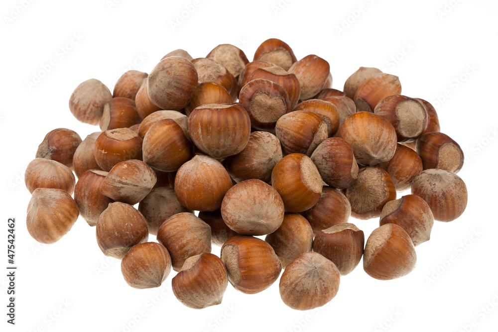 The heap of hazelnuts The heap of hazelnuts