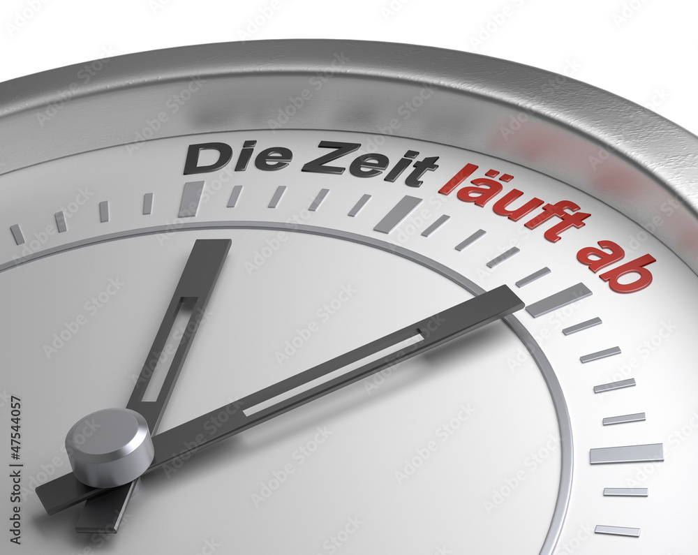 zeit läuft ab StockIllustration Adobe Stock