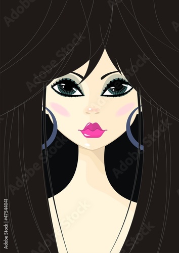 Portrait of  brunette