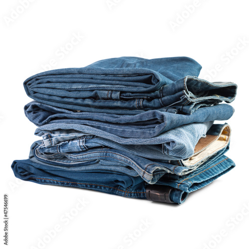 Jeans things stacked stack