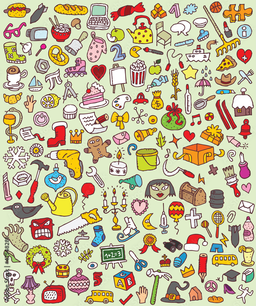 Big Doodle Icons Set : collection of small icons : No. 7 Big Doodle Icons Set : collection of small icons : No. 7