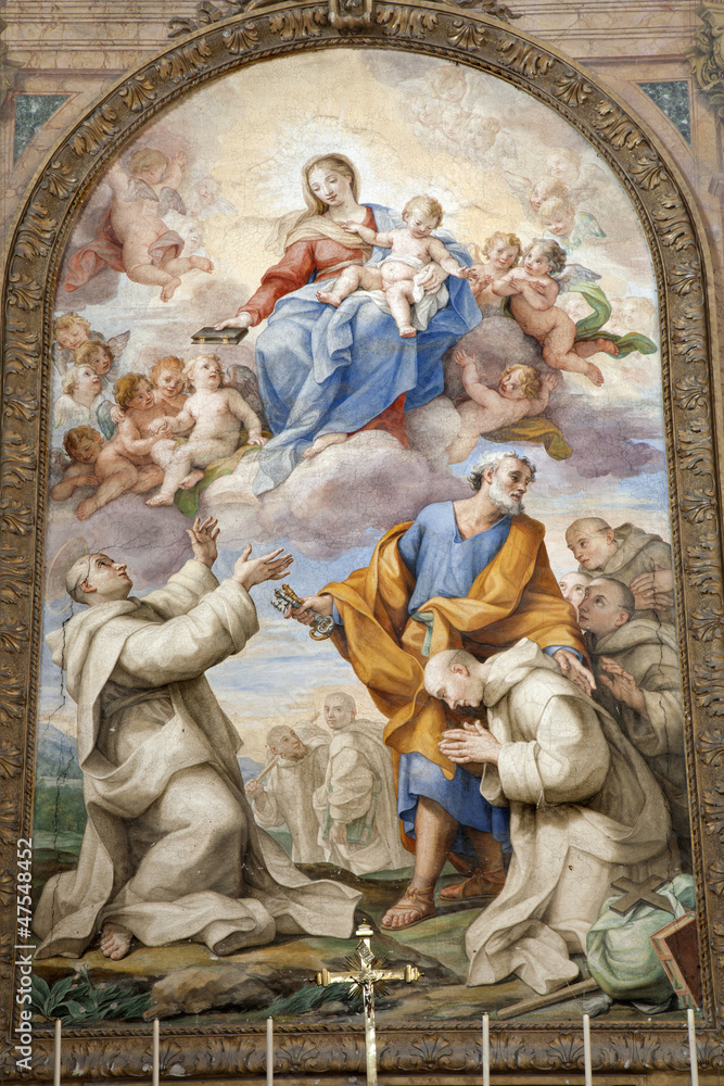 Holy Mary in heaven - basilica  Santa Maria degli Angeli