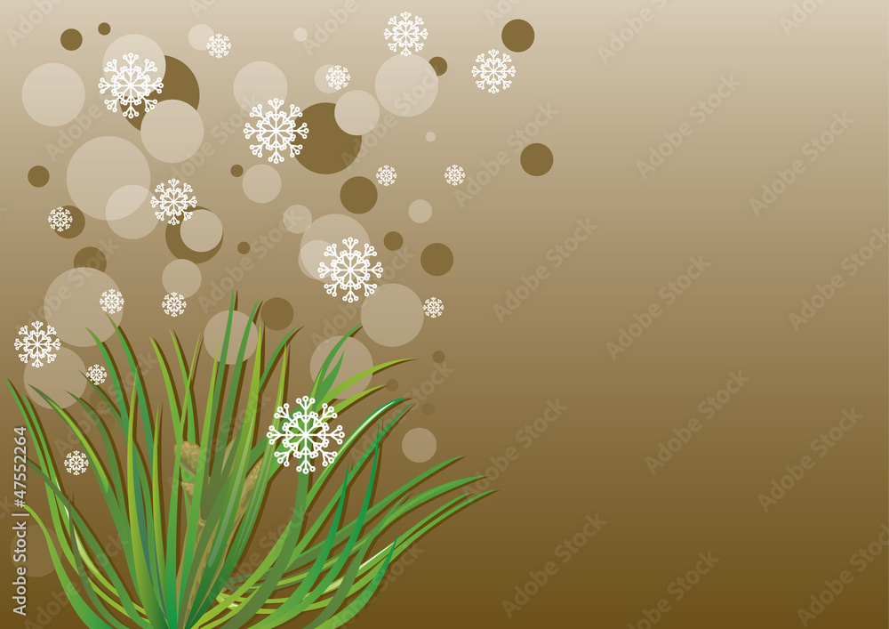 Obraz premium card with fur-tree