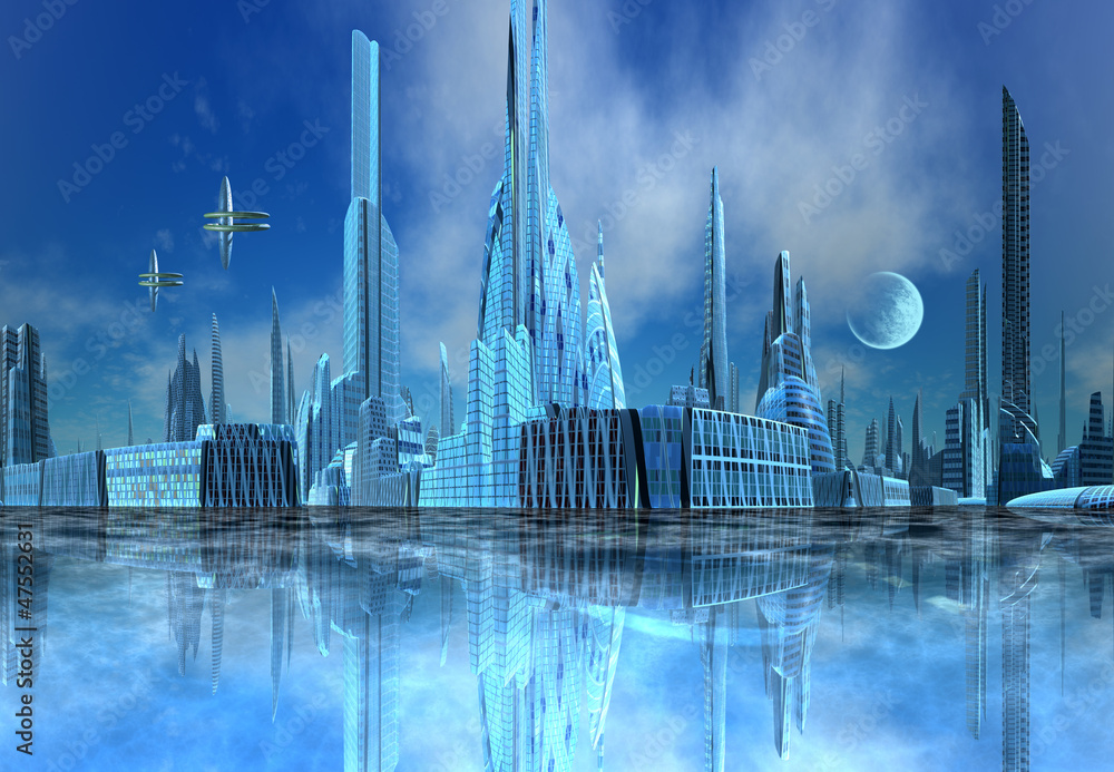 Alien City - Computer Artwork
