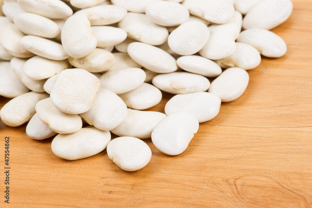 Pile of Lima Bean isolated on table. Pile of Lima Bean isolated on table.