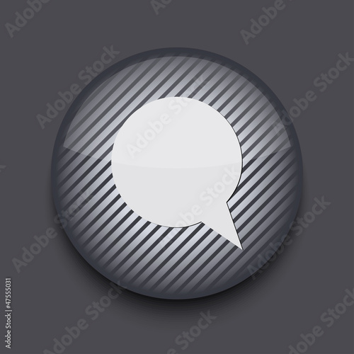 Vector app circle striped icon on gray background. Eps 10 © MrP