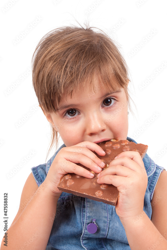 Girls eat chocolate Girls eat chocolate