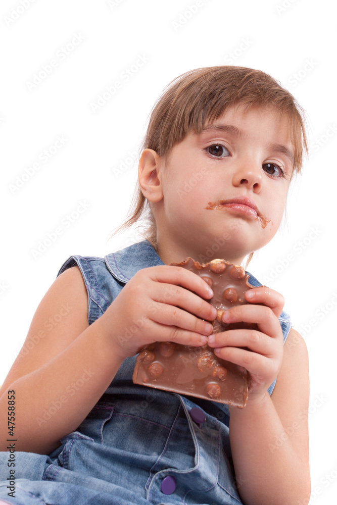 Girls eat chocolate Girls eat chocolate