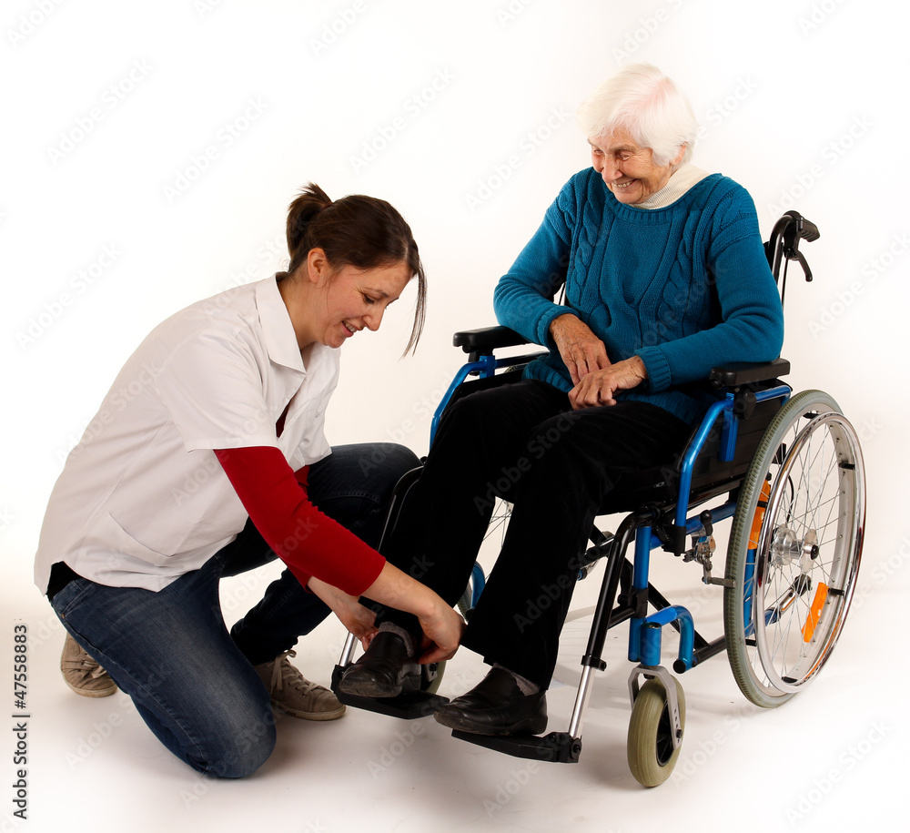 Fototapeta premium 241112 Hilfe im Rollstuhl