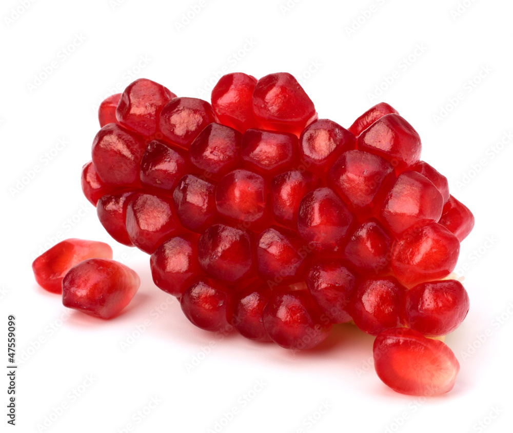 Ripe pomegranate piece Ripe pomegranate piece
