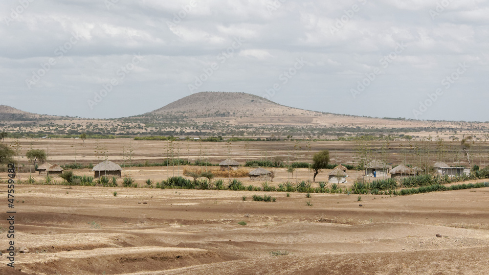 Obraz premium Kenyan village