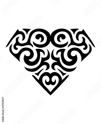 Diamond symbol tattoo