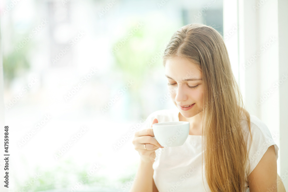 Young people having healthy breakfast