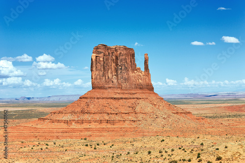 horizontal view of Monument Valley