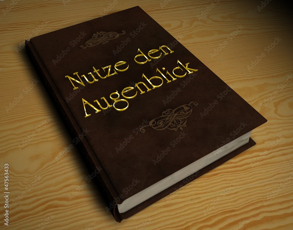 3D Buch - Nutze den Augenblick 3D Buch - Nutze den Augenblick