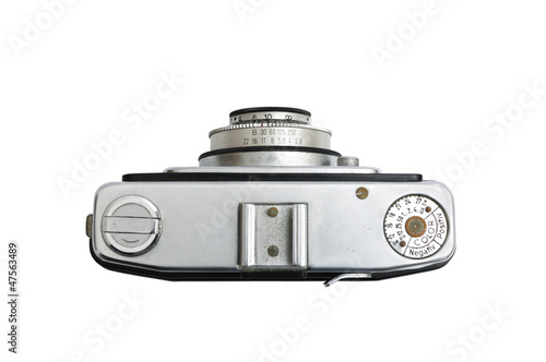 Vintage camera view from above