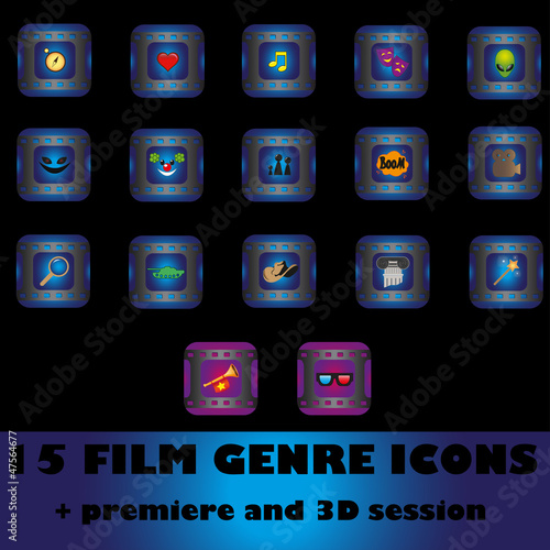 Film genre icons