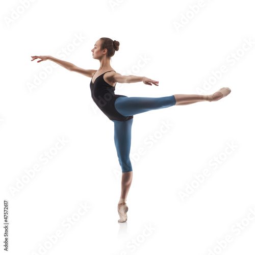 beautiful ballet dancer isolated