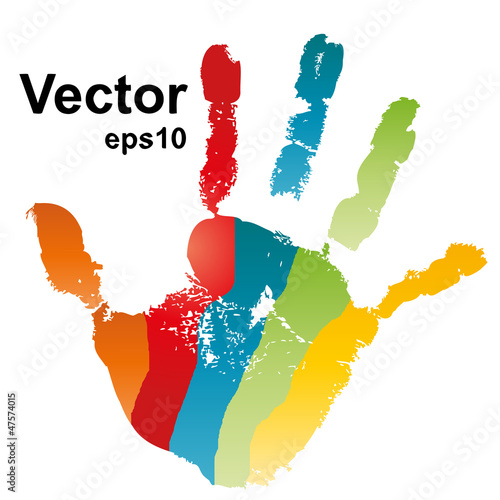 Vector conceptual hand painted isolated on white