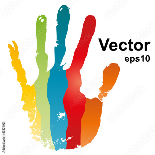 Vector conceptual hand painted isolated on white