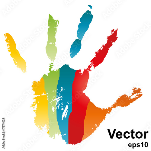 Vector conceptual hand painted isolated on white
