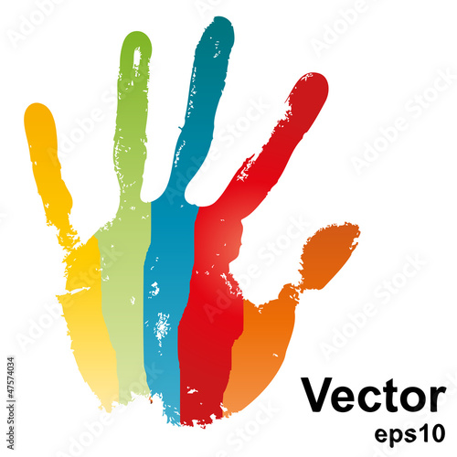Vector conceptual hand painted isolated on white