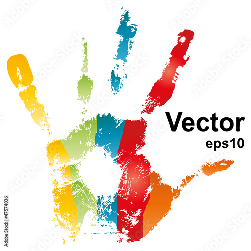 Vector conceptual hand painted isolated on white