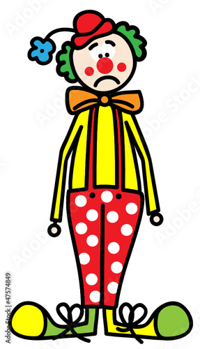 Trauriger Clown