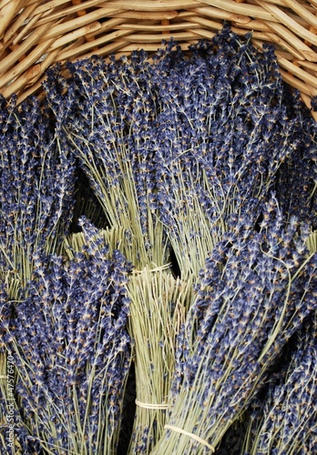 Dried lavender bunches in Provence, France