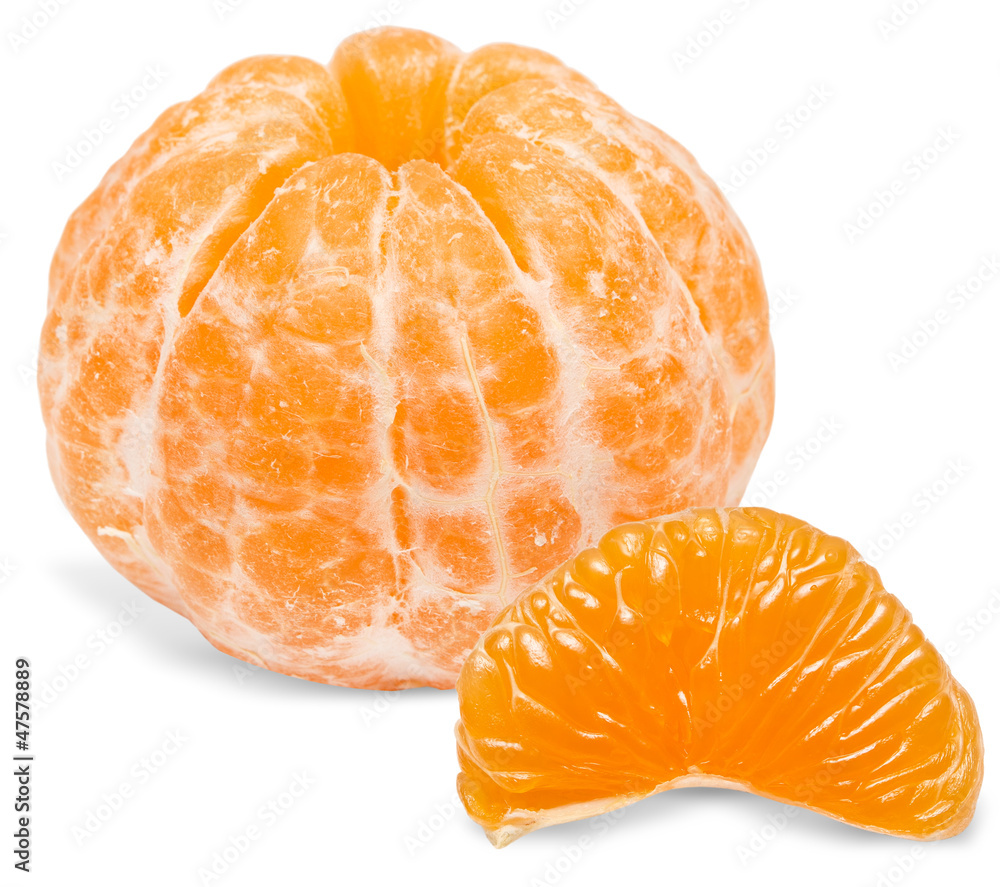 Mandarin isolated on white background Mandarin isolated on white background