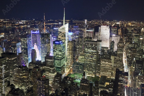 The New York City Uptown in the night © kropic