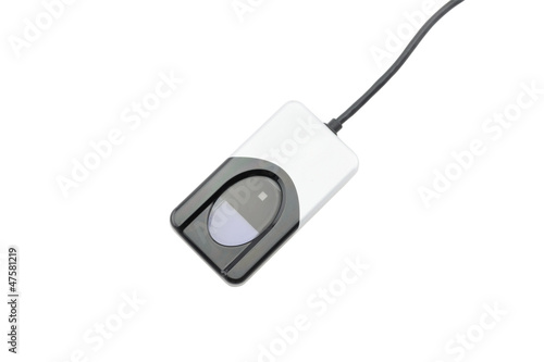 Fingerprint device with white background