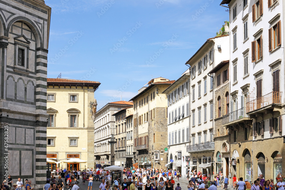 Panorama view of  Florence, Italy.