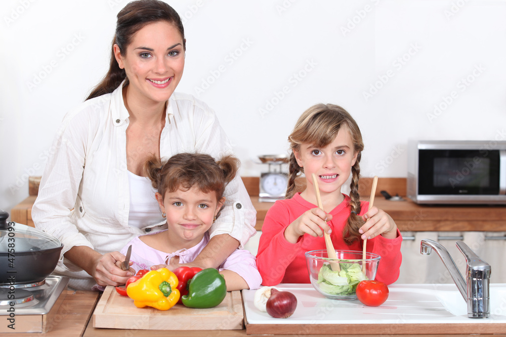 Cooking with children Cooking with children