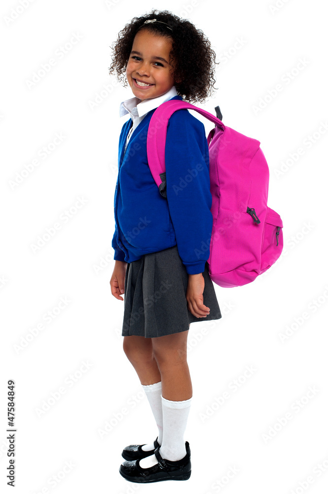 Curly haired elementary school girl Curly haired elementary school girl