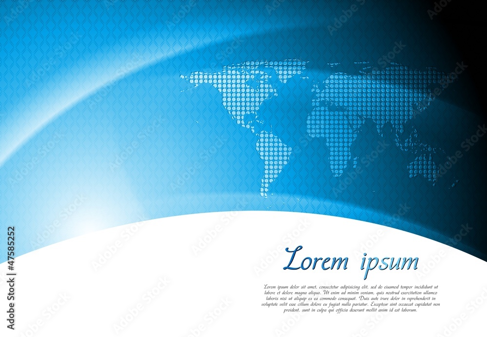 Obraz premium Bright blue vector background