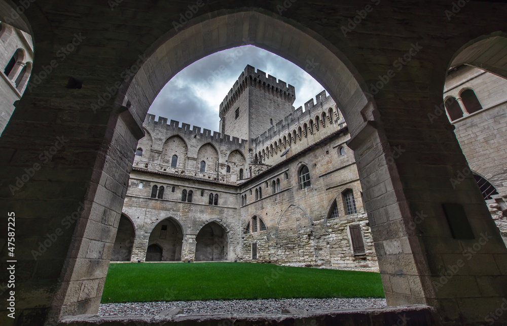 Medieval castle of popes in Avignon Medieval castle of popes in Avignon
